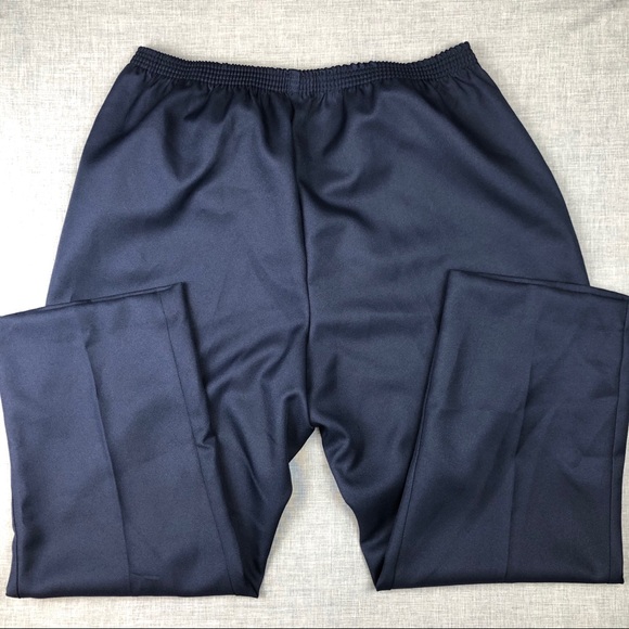 Last One! Navy Straight Leg Comfort Waist Pants Plus Size 2X - Picture 3 of 3